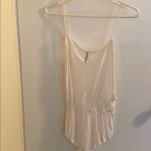 White beach cover up romper